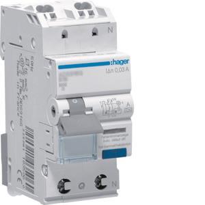 Hager Fi-LS 1P+N 6kA C-20A 30mA  ADS970D 