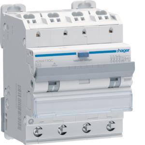 Hager Fi-LS 4P 6kA B-13A 30mA   ADM413QC 