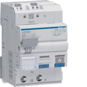 Hager AFDD Fi-LS 1P+N 6kA C-16A  ARF966D 