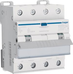 Hager Fi-LS 4P 10kA B-6A 30mA    ADX406D 