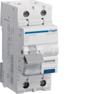 Hager Fi-LS 1P+N 6kA B-16A 10mA  ACS916D 