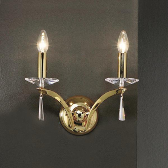 BRUM Wandleuchte Stella vergoldet 800592 