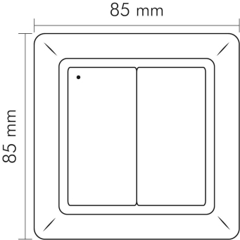 Nobile Aufputztaster 2-fach   9109011016 