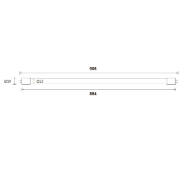 BAIL Ecobasic LED T8 14W/830 G13  142208 