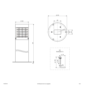 EVN Pollerleuchte anthrazit    PLR752715 