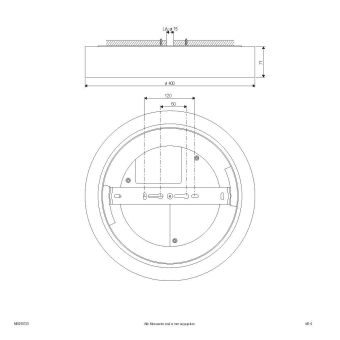 EVN LED Anbauleuchte weiß IP54 R40250125 