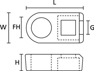 Hellermann CL8-PA66-NA(100) Befestigungs 