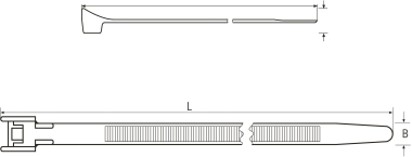 Hellermann CTT60R-PA66-BK(100) 