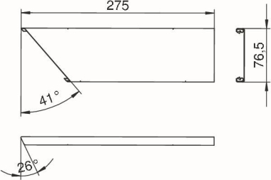 OBO FOOP3SRW Oberteil f.Flachwinkel 