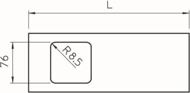 OBO D2-1 150RW Oberteil f.Geräteeinbau 