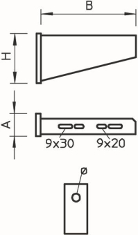 OBO AW 80 41 FT Wandausleger 