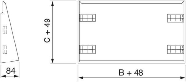Schneider Edelstahldach 304L NSYSCX12040 