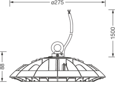 Siteco Hallenleuchte LED    51HP327A4FMA 