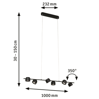 PAULM Pendelleuchte Puric Pane     79773 