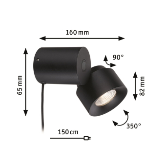 Paulmann Puric Pane Tischleuchte   79776 