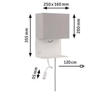 Paulmann WallCeiling Merani WL LED 78913 