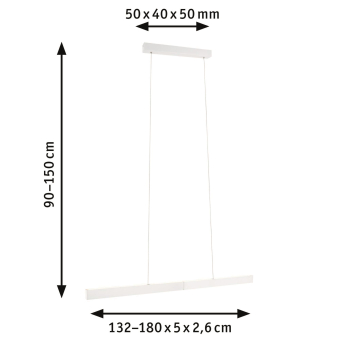 PAULM Pendelleuchte Aptare Weiß   79889 