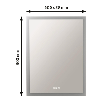 PAULM Spiegel Mirra IP44 60x80cm  78951 