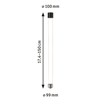 Paulmann Aldan II Pendell dim LED  79786 
