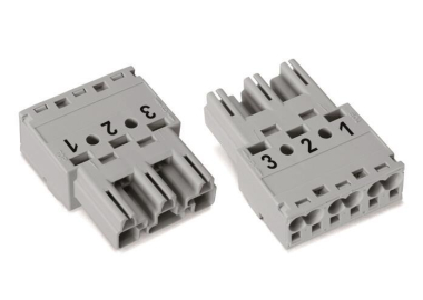 WAGO 770-253 Stecker,3-polig,grau 