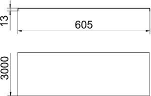 OBO DRLU 600 A4 Deckel ungelocht 