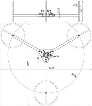 DEHN Dreibeinstativ für DEHNiso-C 105200 