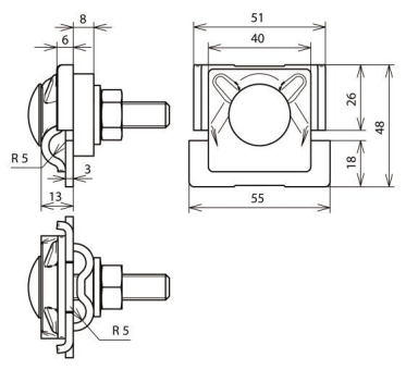 Dehn FSK3X8.10FRM10X50AL          380110 