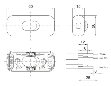 BAIL Cord Switch Single-pole      144508 