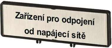 EATON ZFSNT78-T0 Träger m.Schild  186901 