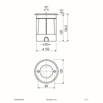 EVN LED Bodeneinbau -rund   679235EVA402 