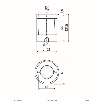 EVN LED Bodeneinbau -rund -   679235A402 