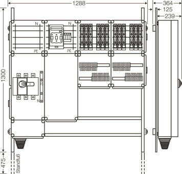 Hensel Ladeverteiler f. Mi EV 11kW 12001 