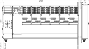 Hensel Ladeverteiler f. Mi EV 11kW 36001 