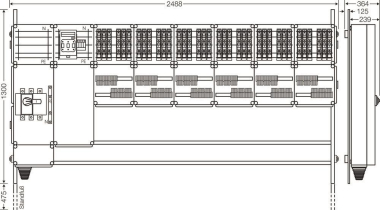 Hensel Ladeverteiler f. Mi EV 11kW 36001 