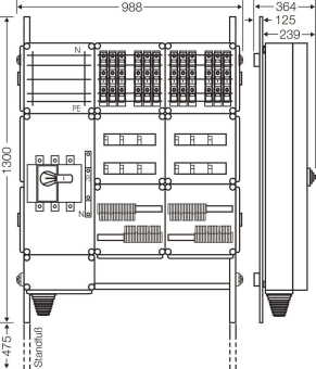 Hensel Ladeverteiler f. Mi EV 11kW 12100 