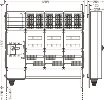 Hensel Ladeverteiler f. Mi EV 11kW 18100 
