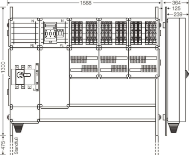 Hensel Ladeverteiler f. Mi EV 11kW 18001 
