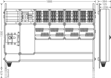 Hensel Ladeverteiler f. Mi EV 11kW 24001 