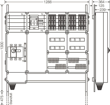 Hensel Ladeverteiler f. Mi EV 11kW 12101 