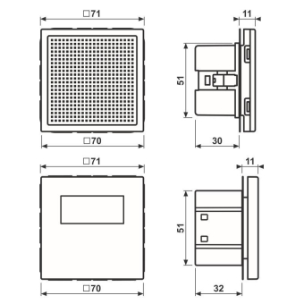 Jung Smart Radio DAB+Set Mono   DABLS1WW 
