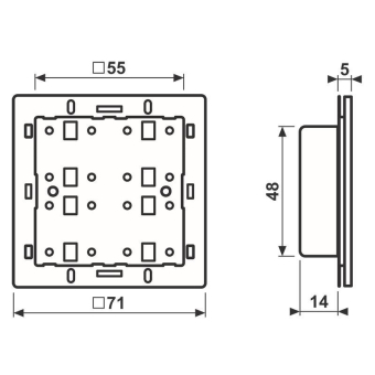 Jung KNX Tastsensor-Modul    CD 4294 1ST 