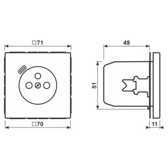 Jung Steckdose        LC 1520 F-18 C 204 