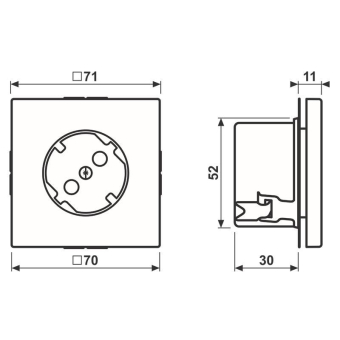 JG Schuko-Steckdose 16A    AL 2520-45 AN 