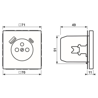 Jung Steckdose       LC 1520 F-15 CA 211 