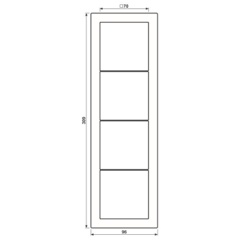 JG LS-design Rahmen 4fach      ESD2984-L 