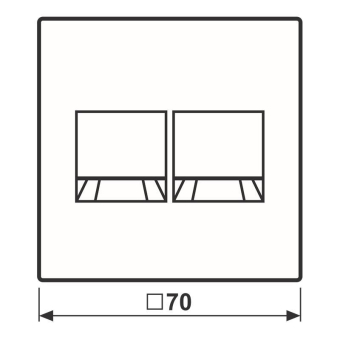 Jung Abdeckung f.MJ 2f WE  LS1969-2WEWWM 