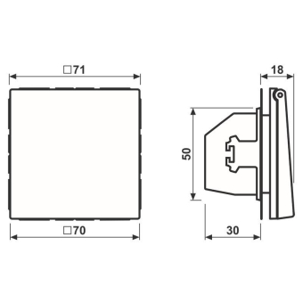Jung SCHUKO Steckd.m.Klappd. LS1520NKLWW 