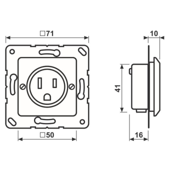 JG NEMA-Steckdose                 121-15 
