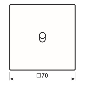 Jung Abdeckung 1fach m.1      ME12-0CK25 