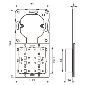 JG KNX Tastsensor-  4094 TSEM 